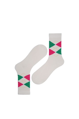 The Socks Company Desenli Kadın Soket Çorap 273k Çok Renkli