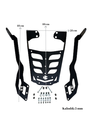 Bajaj Pulsar Ns 125 - Ns 150 - Ns 200 (2023-2026) Uyumlu Arka Çanta Demiri/5mm
