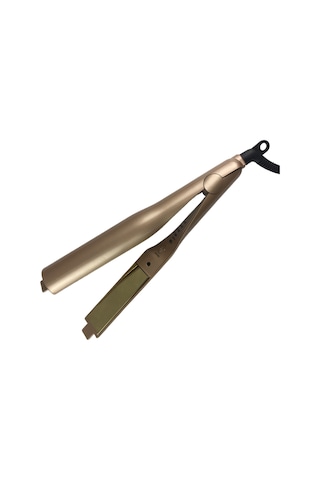 Wezone Saç Düzleştirici & Krul Makinesi, 5 Seviye Isı Kontrolü, Hızlı Isınma, Tüm Saç Tipleri İçin, Portatif, Avrupa Standartı, Altın Rengi