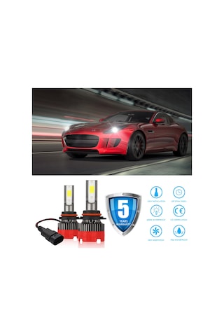 Jeehugo Motosiklet Ve Araba Led Farları 6000lm 6000k Soğuk Beyaz 360 Derece Işık Açı Ip65 Su Geçirmez 30w H7, H11, 9005 Vb.