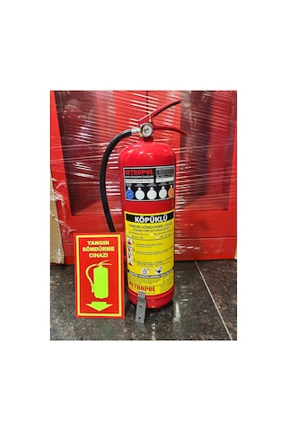 Daire Ve Apartmanlara Uygun 6 Kg Yangın Söndürücü + 4 Yıl Tarih + Askı Paratı Hediye - 811999511