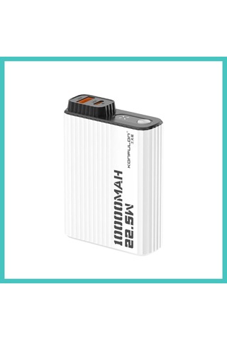Ny Joy Konfulon A40q 10.000 Mah Pd 20w Mini Powerbank - Siyah-beyaz Nyjoybz