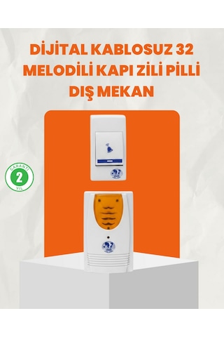 Kablosuz - 719 - Kapı Zili Ev Ve Ofis İçin - Csmo-tex - Konforlu Çözüm