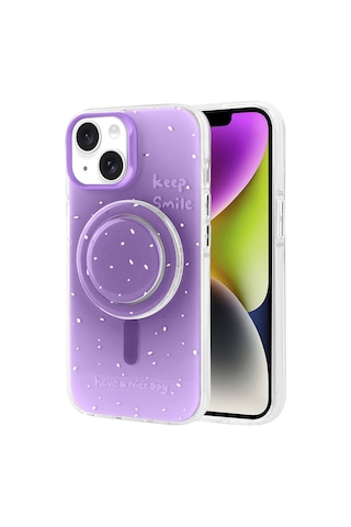 Apple Uyumlu iPhone 13 Kılıf M-safe Şarj Özellikli Tak-çıkar Pop Soketli Zore Tiktok Kapak Turuncu