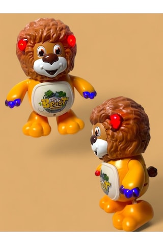 Pilli Sesli Işıklı Sevimli Dans Eden Aslan 0