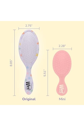 Wet Brush Orijinal Dolaşık Açıcı Saç Fırçası, Papatya Hello - Ultra Yumuşak Intelliflex Kıllar - Detangler Fırçası, Tüm Saç Tipleri İçin Kolaylıkla Dolaşıklıklar İçinden Kayar - Kadınlar,