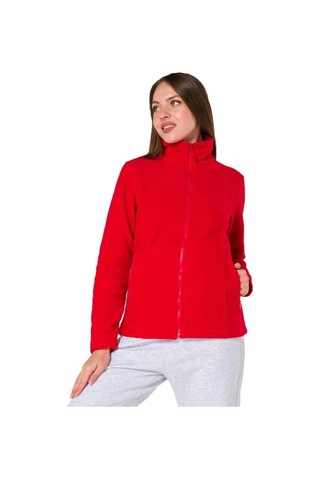 Şensel, Kadın Polar Mont, Kırmızı -99E302- Cepli, Outdoor