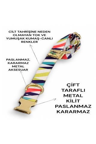 Caramelos Köpek Tasması-küçük Irk Ve Orta Irk İsimli Tasma 23 Çok Renkli