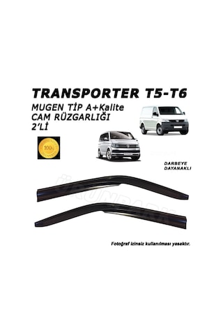 Transporter Cam Rüzgarlığı 2'Li T5-T6 Uyumlu