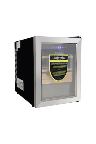 Quantoro Qcc-52-b Elektronik Nemlendirme & Soğutmalı Gümüş Puro Dolabı - Qtr-002