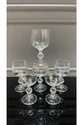 Kristal Kahve Yanı Su Bardağı 150 Ml Şeffaf