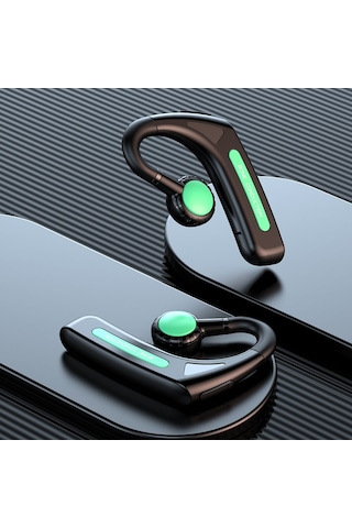 M-618 Kemik İletimli Asılı Kulak Stereo Bluetooth Kulaklık Yeşil