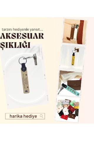 Nar Çiçeği & Gri, Sinema Ve Televizyon Bölümü Öğrencilerine, İsim Yazılı Anahtarlık 52'li Set Çok Renkli