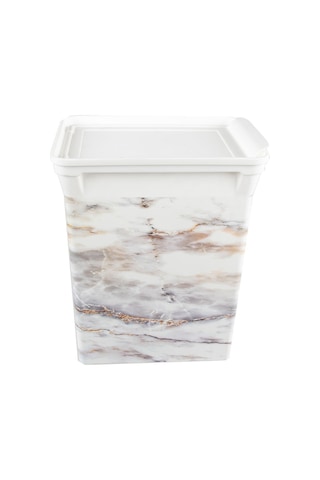 Qutu Trashbın Marble 10 L Çöp Kovası