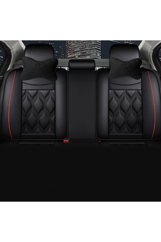 Oto Araç Oyuncu Koltuk Boyun Yastığı 25x17cm 2 Adet Al4335 Siyah