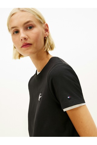 Th Scrıpt Reg C-nk Ss Tee Kadın Siyah T-shirt - Ww0ww47809 Siyah