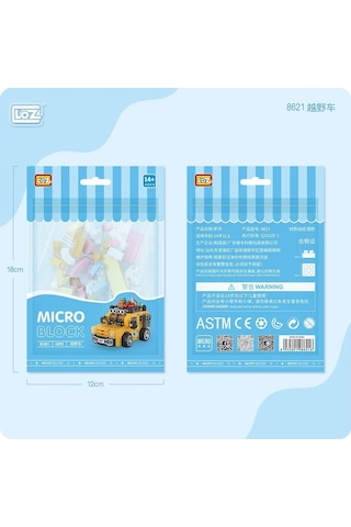 Lz8621 Loz Araba Blok Seti Mini Poşet -vagon Life