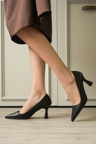 Trendella Siyah Topuklu Kadın Stiletto Tr20ms02a