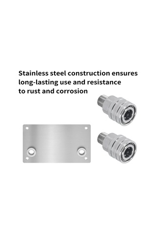 Vkemall Stahl Geliştirilmiş Baskı Yıkama Makinesi Köpük Topu Tutucusu - 1/4 İnç Hızlı Bağlantı, 2 Delikli Saçma, Kolay Kurulum, Düzenli Saklama