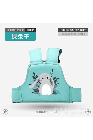 Hangfox Motor, Elektrikli Araç Ve Bisiklet İçin Bebekler İçin Güvenli Sürüş Kemerleri - Çocuk Dürtme Koruması - Yeşil Tilki - Toptan Satış Diğer