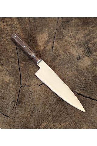 Şef bıçağı Profesyonel El yapımı Özel Üretim HGESF01 Ahşap