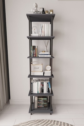 Çevir Kur 45 Cm Antrasit Kitaplık Antrasit