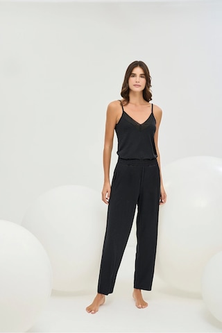 U.S. Polo Assn. 16596 Kadın İnce Askılı Pijama Takım Siyah