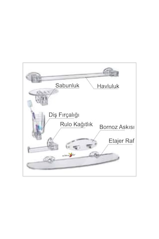 Çoklu 7 Parça 50X40Cm Büyük Otel Banyo Cafe Wc Tuvalet Ayna Seti Şeffaf