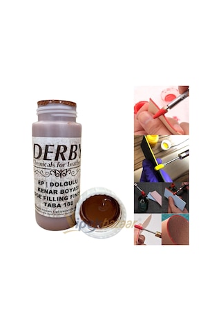 Derby Dolgulu Mat Deri Kenar Boyası 100 Ml