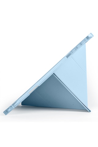 Honor Pad 10 12.1 Kılıf Tri Folding Kalem Bölmeli Katlanabilir Standlı Pu Deri Yumuşak Kapak Kapaklı Kılıf