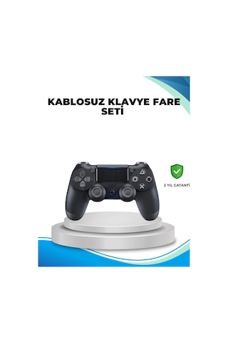 Kablosuz Ps4 Oyun Kolu Çift Motor Titreşimli Uzun Bataryalı - Lisinya