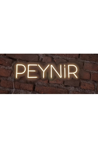 Peynir Yazılı Neon Duvar Aydınlatması