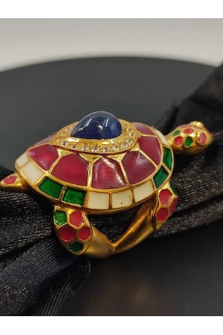 925 Ayar Gümüş Mine İşlem Yüzük 247 Altın