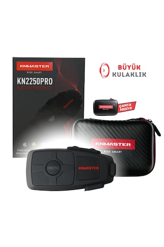 Knmaster Kn2250 Pro Motosiklet Kask İnterkom Bluetooth Intercom Kulaklık Seti