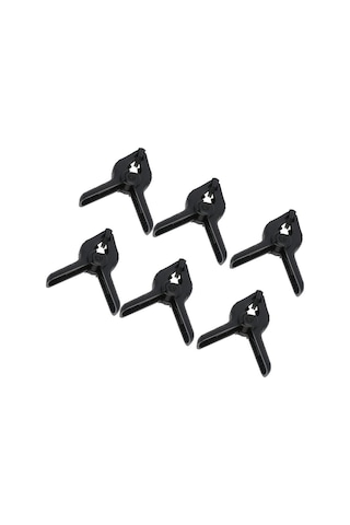 4.5 Inç-11.5 Cm 6 Adet Fon Mandalı -Clamp - Fon Perde Tutucu
