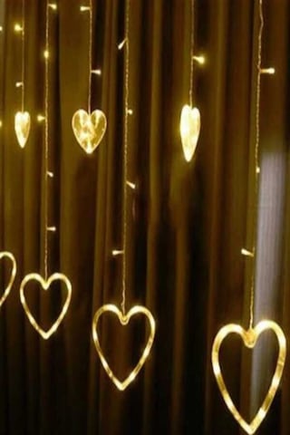 Dekoratif Kalpli Saçak Ip Perde Led Işık Aydınlatma Günışığı Gün Işığı