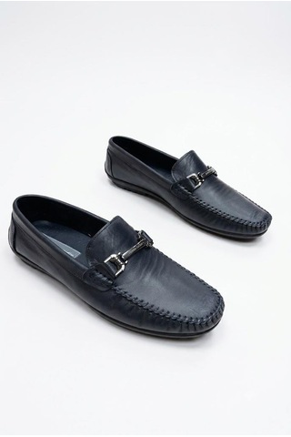 Pierre Cardin 90155 Rahat Esnek Hakiki Deri Erkek Loafer Ayakkabı Lacivert