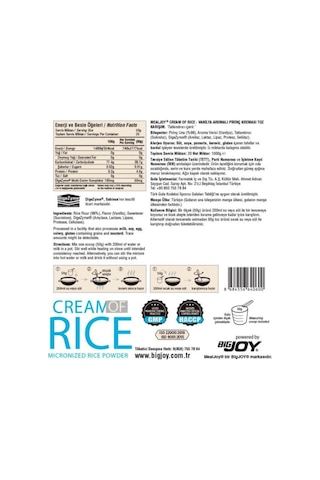 Cream Of Rıce Vanilya 1000g 20 Servis