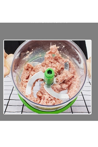 Altron 1500ml El Rondosu 3 Paslanmaz Çelik Bıçaklı Basmalı Sebze