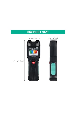 Springsun Fy8817 Taşınabilir Emf Metre - Manyetik Alan Ve Elektromanyetik Radyasyon Ölçer Ev/ofis/dış Mekan