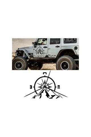 Pusula, 2 Adet, Dağ Off Road Oto Sticker Araba Sticker