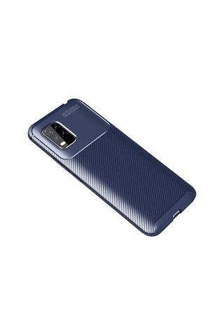 Xiaomi Mi 10 Lite Kılıf Zore Negro Silikon Kapak Lacivert
