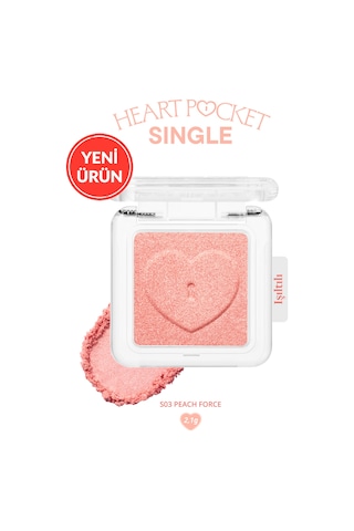 Perıpera Heart Pocket Single S03 Peach Force