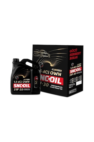 Snc Oil 1.5 Dci Own 5W-30 Motor Yağı 5 L