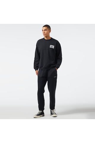 Converse Cons One Star Crew Erkek Siyah Sweatshirt