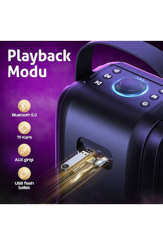 W-King T9-2 180W Partybox 24S Bluetooth 5.0 Hoparlör