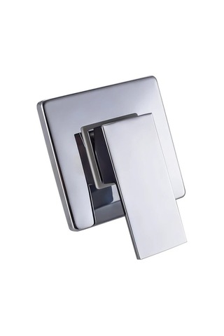 Fastbuy Challenger Gümüş Kare Duş Başlığı 3 Yönlü Monte Pirinç Sabit Gümüş Gümüş