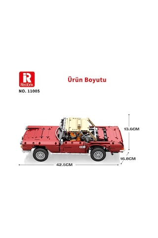 Reobrix Technic 11005 Mercedes Benz 280sl Araba Yaratıcı Yapı Blok Seti Building Blocks - 1578 Parça