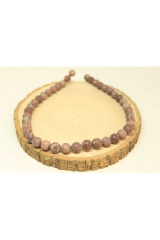 Yasam Tohumu Jasper Taşı Yarım Dizi 9 - 9.5 MM Aralığı 25830 18 CM Çok Renkli