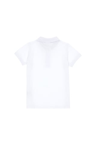 U.S. Polo Assn. Erkek Çocuk Beyaz Basic Polo Yaka Tişört 50306484-VR013